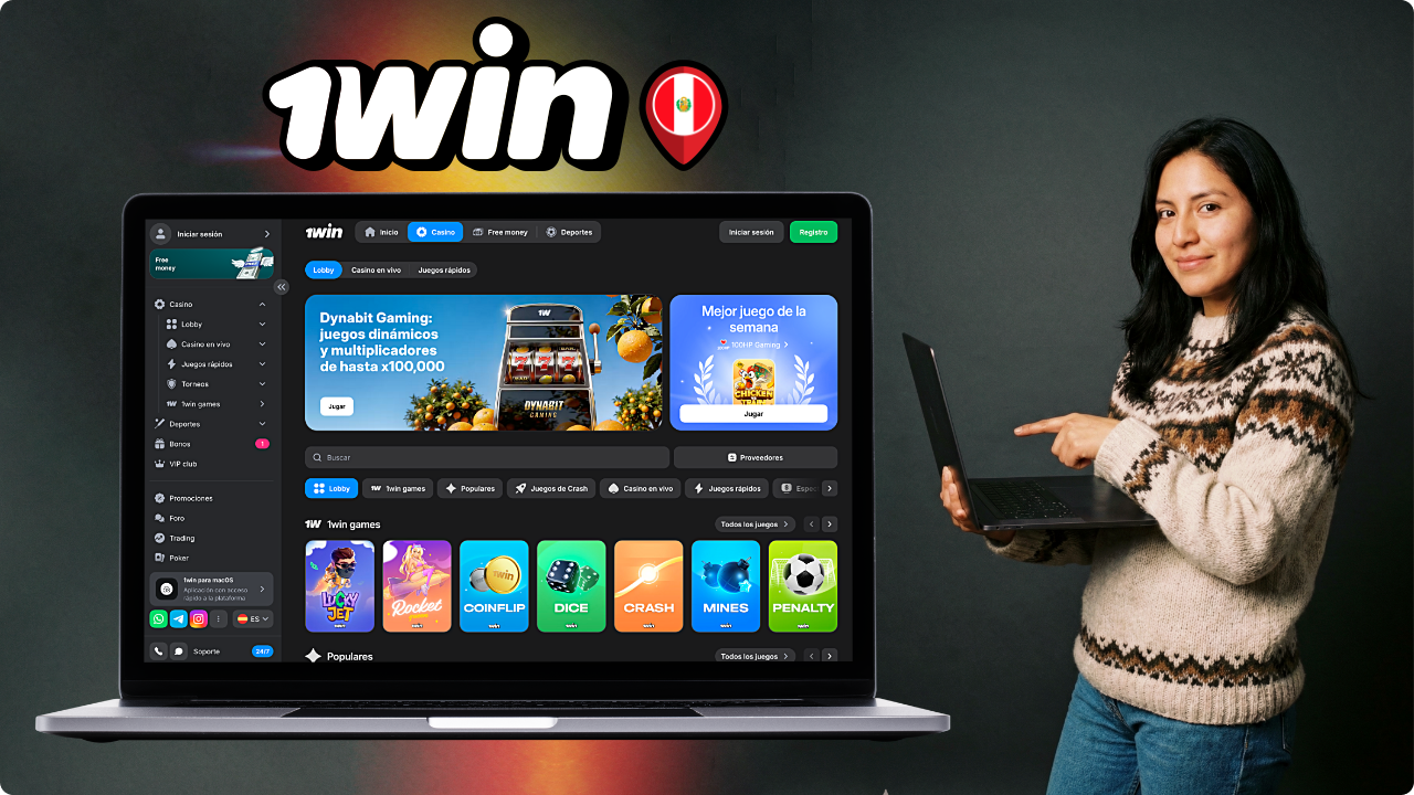 El casino en línea 1win en Perú ofrece a sus usuarios una enorme biblioteca de juegos de casino en línea, la posibilidad de apostar por sus equipos deportivos favoritos y mucho más